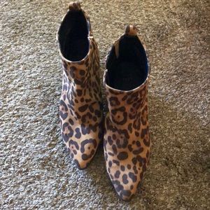 Leopard Print Booties